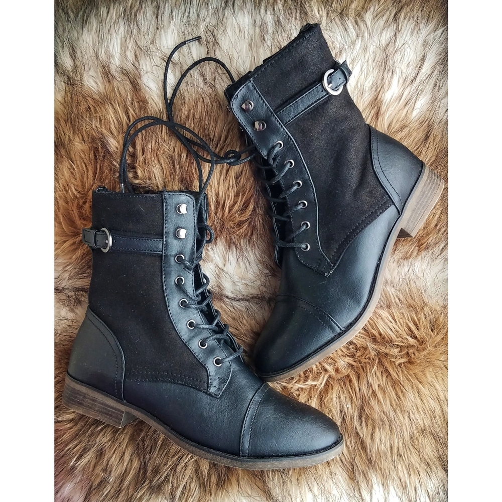 XOXO Black Boots( NWOT)